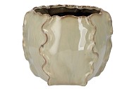 TIRANA LIGHT GREEN POT 27X22CM