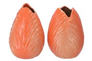 MENTON TULIP VASE ORANGE 24X24X33CM ASS P/1