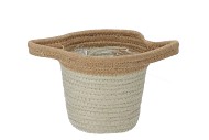 TRIPOLI BASKET POT PISTACHIO 15X14CM NM