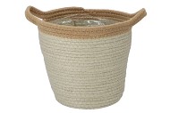 TRIPOLI BASKET POT PISTACHIO 23X22CM NM