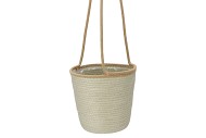 TRIPOLI HANG BASKET PISTACHIO 23X22CM NM