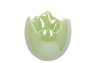 EASTER EGG PEARL GREEN POT 13X13CM