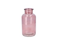 DRY GLASS BLUSH PINK MILK BOTTLE 10X20CM NM