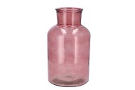 DRY GLASS BLUSH PINK MILK BOTTLE 17X30CM NM