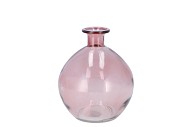 DRY GLASS BLUSH PINK BOTTLE BOL 13X15CM NM