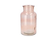 DRY GLASS PEACH MILK BOTTLE 15X26CM NM