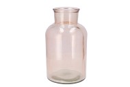 DRY GLASS PEACH MILK BOTTLE 17X30CM NM