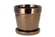SIENNA POT+SCHOTEL METAL 17X15CM