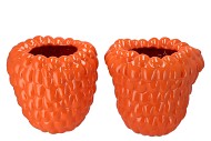 RASPBERRY VASE ORANGE 37X37CM