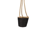 TRIPOLI BASKET POT BLACK 16X15CM NM