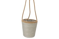 TRIPOLI HANG BASKET PETROL/GREY 23X22CM NM