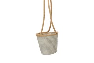 TRIPOLI HANG BASKET PETROL/GREY 16X15CM NM