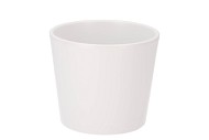 CERAMIC WHITE MATT POT 13X12CM
