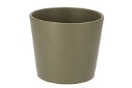 KERAMIEK POT KAPPERTJES GROEN 15CM