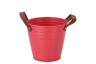 ZINC LEATHER FUCHSIA MAT 16X15CM