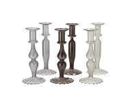 KARAKUM GREY CANDLE H ASS 9X20CM