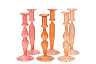 KARAKUM CORAL SUNSET CANDLE H ASS 9X28CM