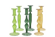 KARAKUM FOREST GREEN CANDLE H ASS 9X28CM