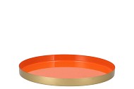 MARRAKECH K ORANGE PLATE 26X2CM