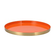 MARRAKECH K ORANGE PLATE 33X2CM