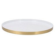 MARRAKECH K WHITE PLATE 40X2CM