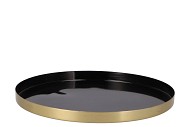 MARRAKECH BLACK PLATE 33X2CM