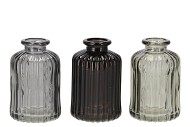 KARAKUM GREY GLASS BOTTLE 6X6X10CM