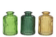 KARAKUM FOREST GREEN GLASS BOTTLE 6X6X10CM