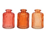 KARAKUM CORAL SUNSET GLASS BOTTLE 6X6X10CM