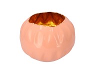 MARRAKECH K PEACH/GOLD BOWL 20X16CM