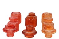 KARAKUM CORAL SUNSET CANDLE H ASS