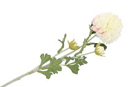 SILK DAHLIA WHITE 65CM