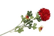 SILK DAHLIA RED 65CM