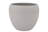 VINCI MATT GREY FLOWER POT 22X19CM NM