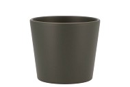 KERAMIEK POT DONKER GROEN 13CM