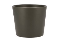 KERAMIEK POT DONKER GROEN 15CM