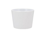 KERAMIEK POT WIT GLANS 11CM
