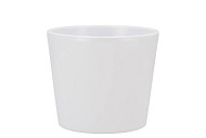 KERAMIEK POT WIT GLANS 13CM