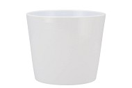 KERAMIEK POT WIT GLANS 15CM