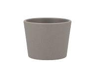 CERAMIC GREY STRUCTURE POT 11X9,5CM