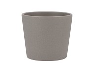 CERAMIC GREY STRUCTURE POT 13X12CM
