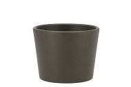 KERAMIEK POT DONKER GROEN 11CM