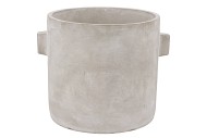 CONCRETE EARS GREY POT 27X23CM