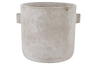 CONCRETE EARS GREY POT 32X28CM
