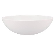 VINCI MATT WHITE BOWL LOW 30X9CM