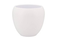 VINCI MAT WIT BLOEMPOT 17X15CM
