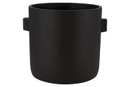 CONCRETE EARS BLACK POT 32X28CM