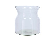 GLASS ROCA MILK BOTTLE CLEAR 16X20CM