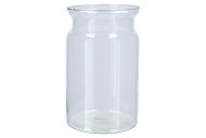 GLASS ROCA MILK BOTTLE CLEAR 19X30CM