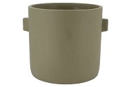 CONCRETE EARS ARMY GREEN POT 32X28CM